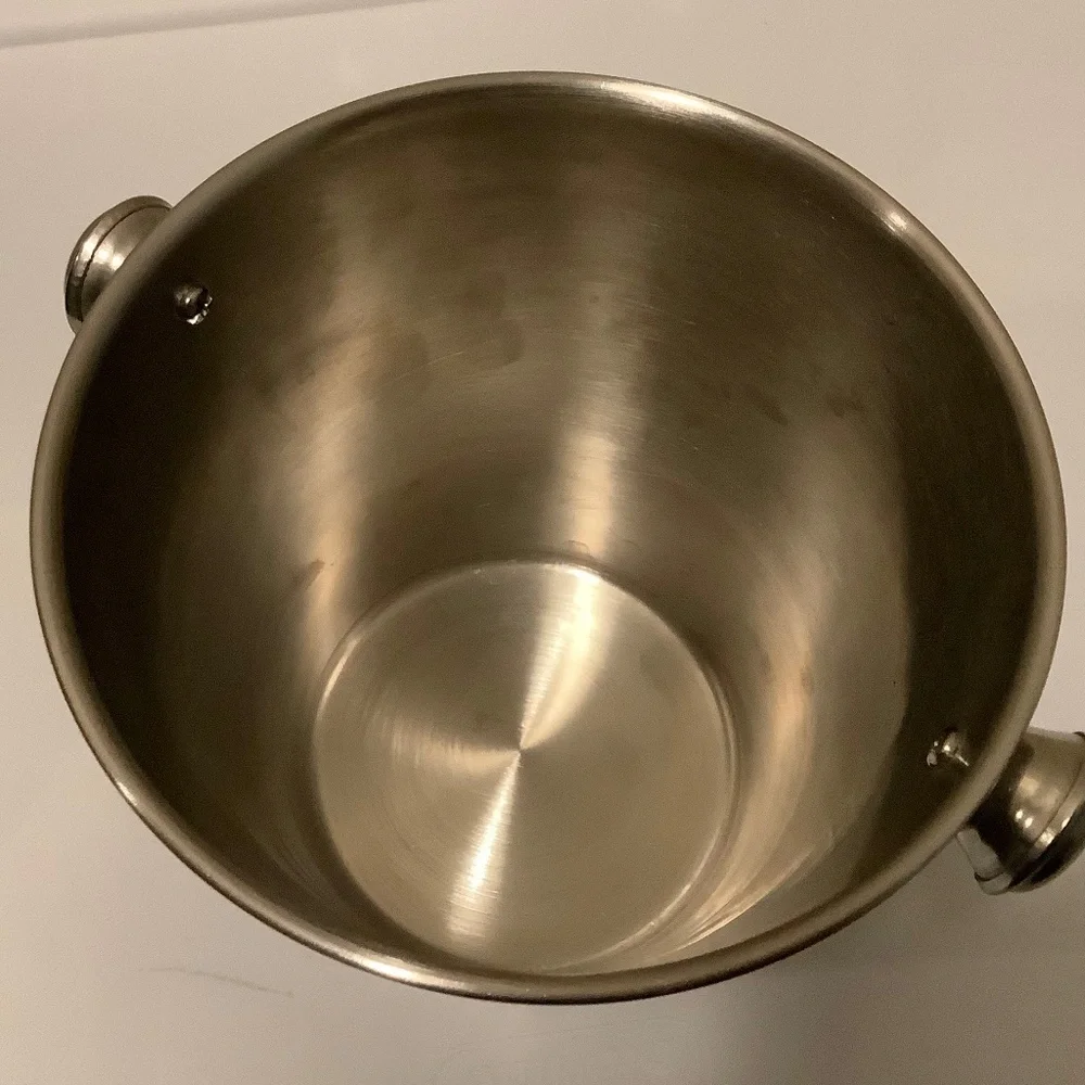 Mother of Pearl Ice Bucket | Stainless Steel Wine & Champagne Chiller | Coastal